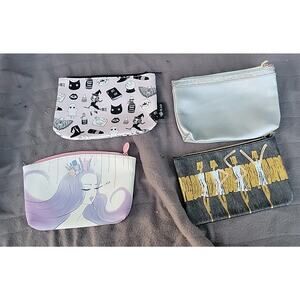 NWOT ipsy makeup bag lot Of 4
